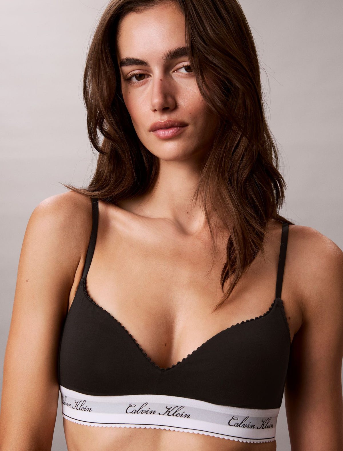 Calvin Klein Icon Cotton Modal Script Bralette