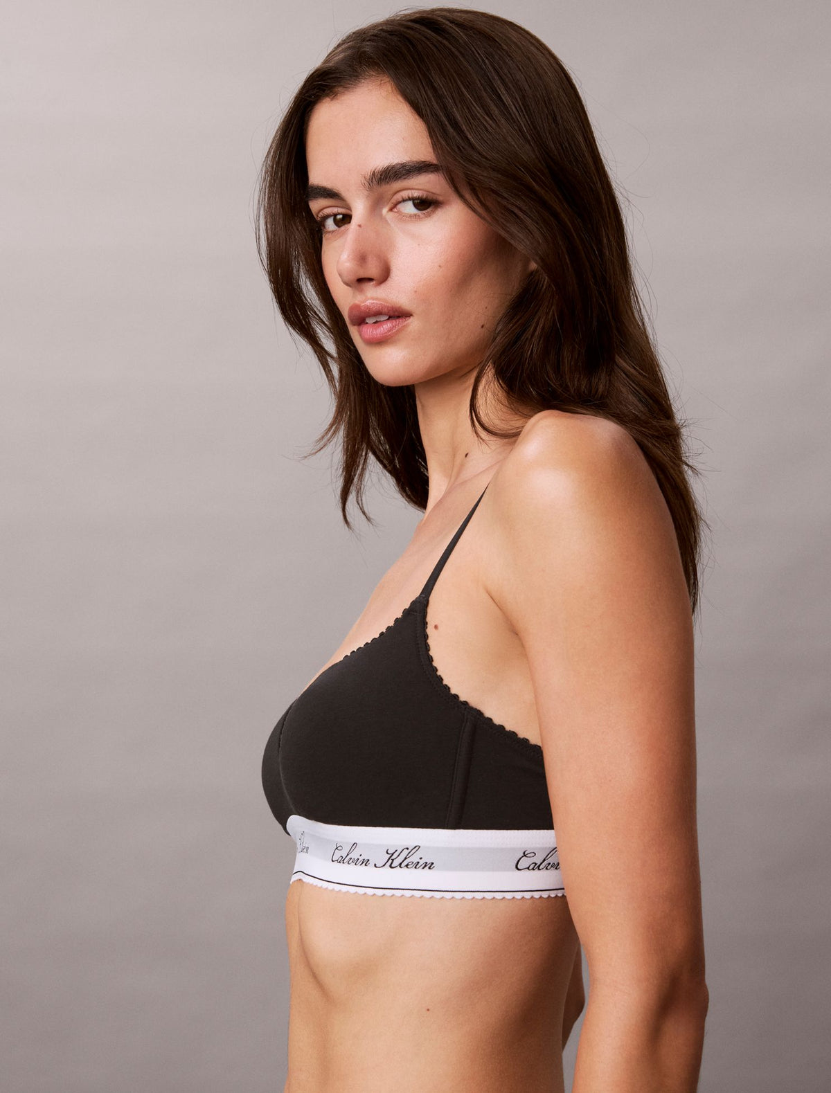 Calvin Klein Icon Cotton Modal Script Bralette