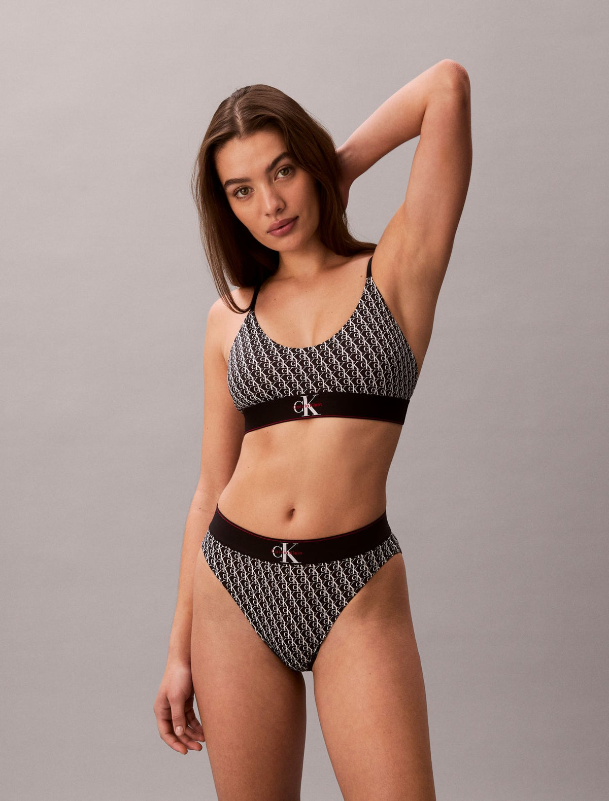 Calvin Klein Graphic Monogram Microfiber Stretch Unlined Bralette