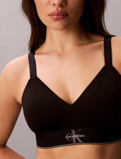 Calvin Klein Graphic Monogram Microfiber Stretch Lightly Lined Bralette