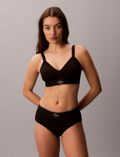 Calvin Klein Graphic Monogram Microfiber Stretch Lightly Lined Bralette