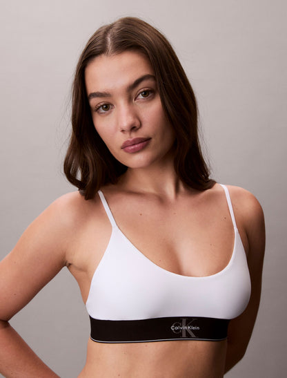 Calvin Klein Graphic Monogram Microfiber Stretch Unlined Bralette