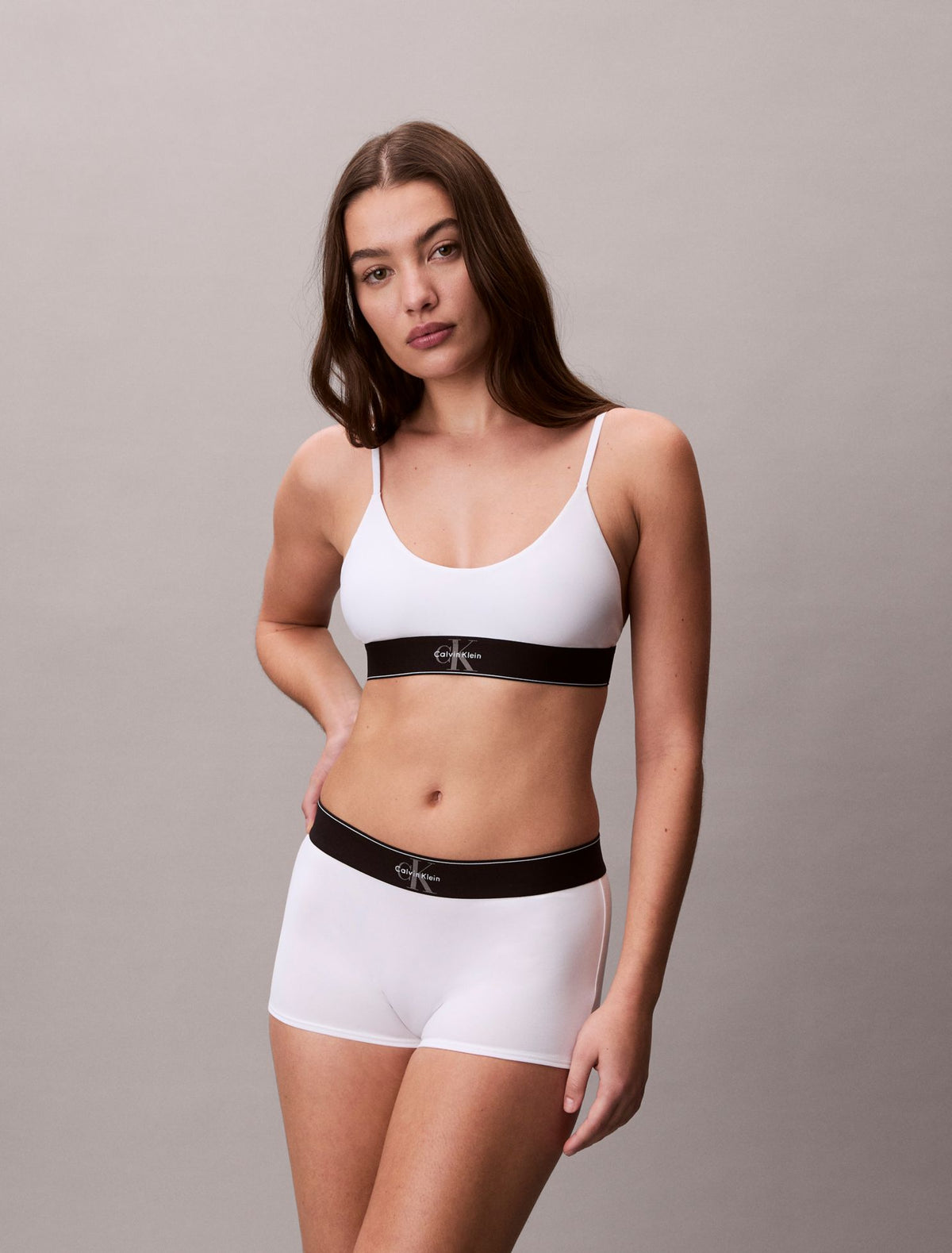 Calvin Klein Graphic Monogram Microfiber Stretch Unlined Bralette