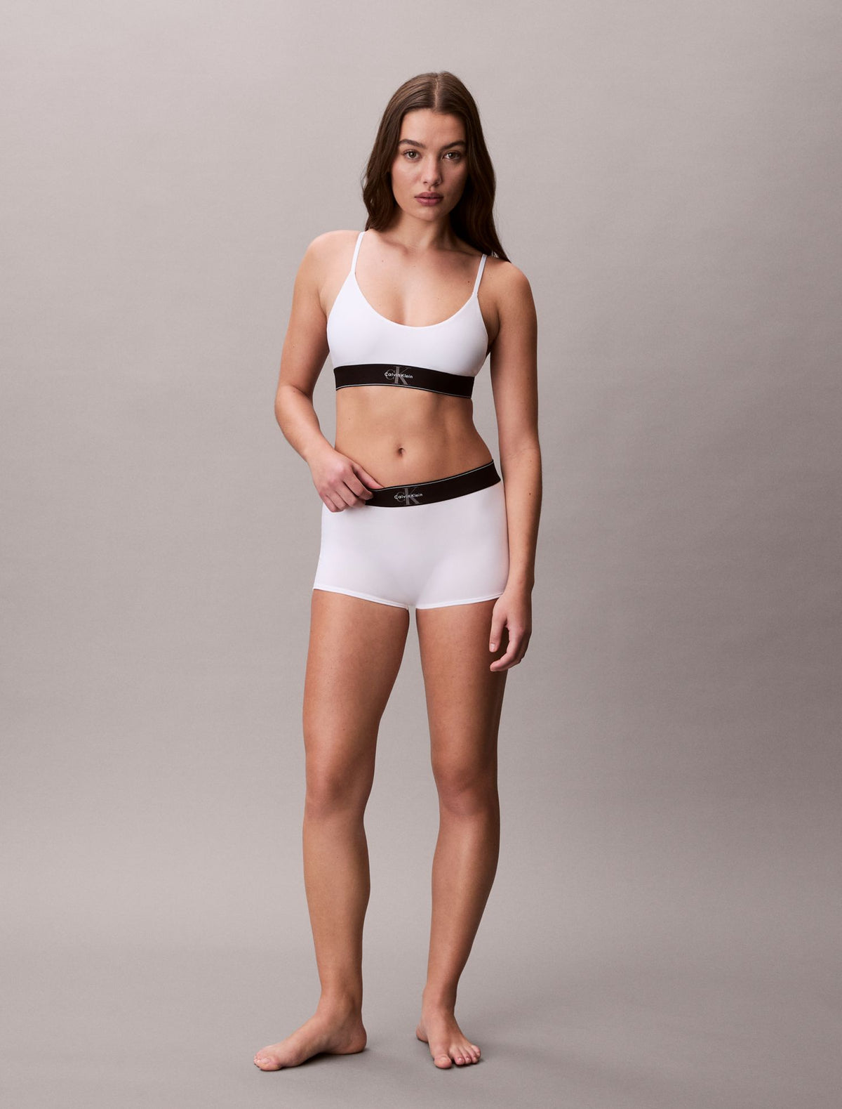 Calvin Klein Graphic Monogram Microfiber Stretch Unlined Bralette