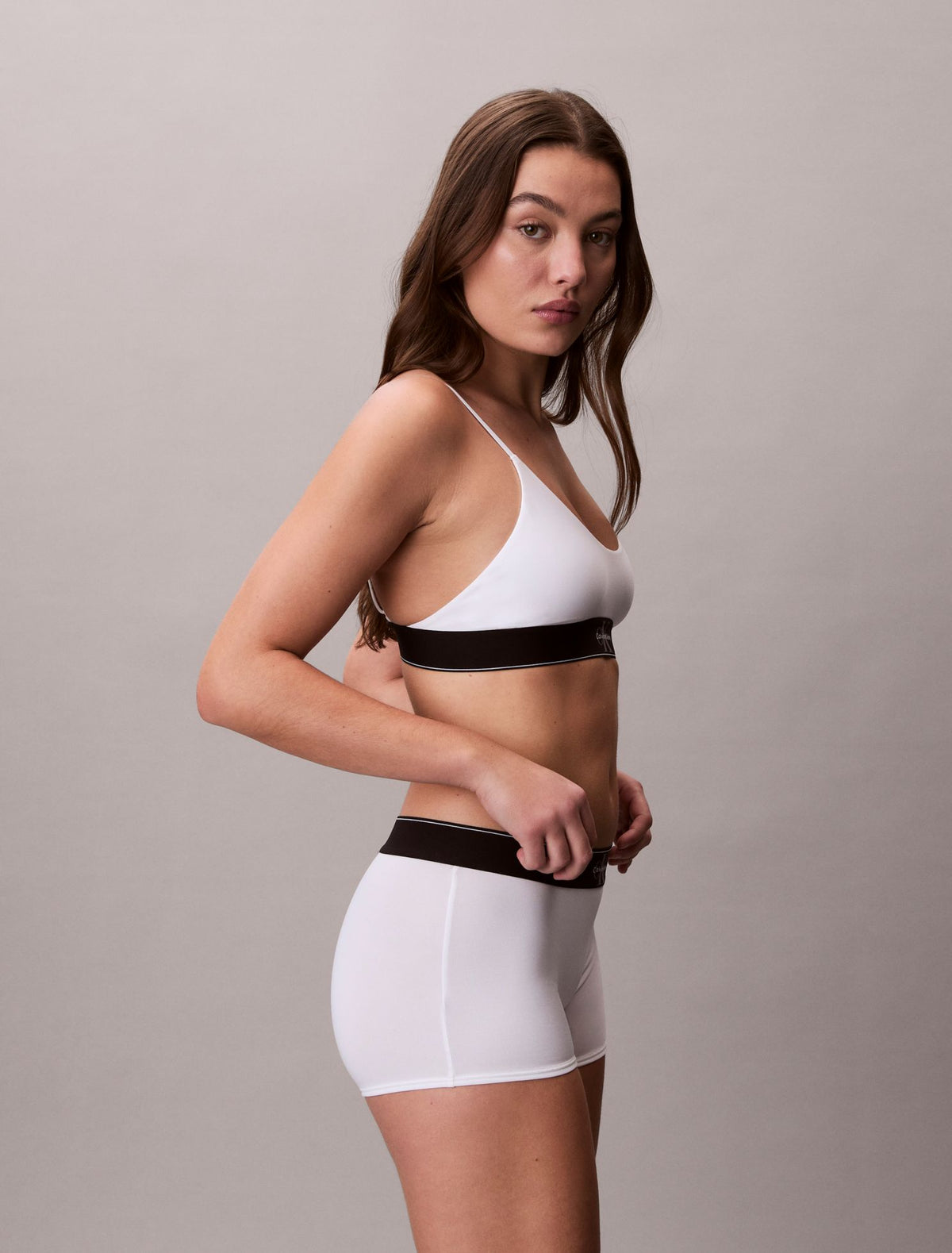 Calvin Klein Graphic Monogram Microfiber Stretch Unlined Bralette