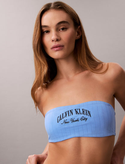 Calvin Klein Heritage Classic Cotton Stretch Lightly Lined Bandeau Bralette