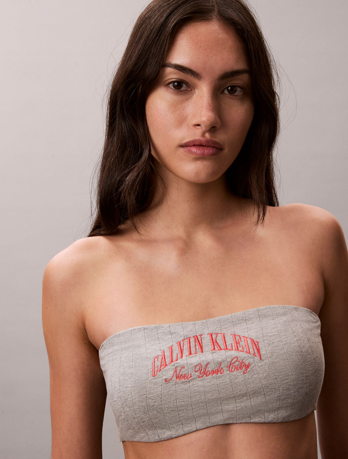 Calvin Klein Heritage Classic Cotton Stretch Lightly Lined Bandeau Bralette