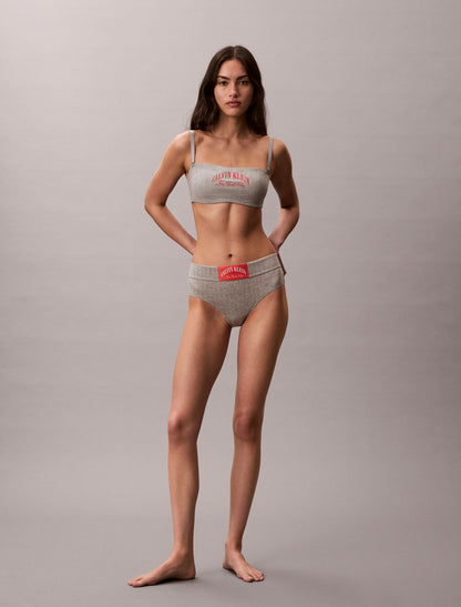 Calvin Klein Heritage Classic Cotton Stretch Lightly Lined Bandeau Bralette