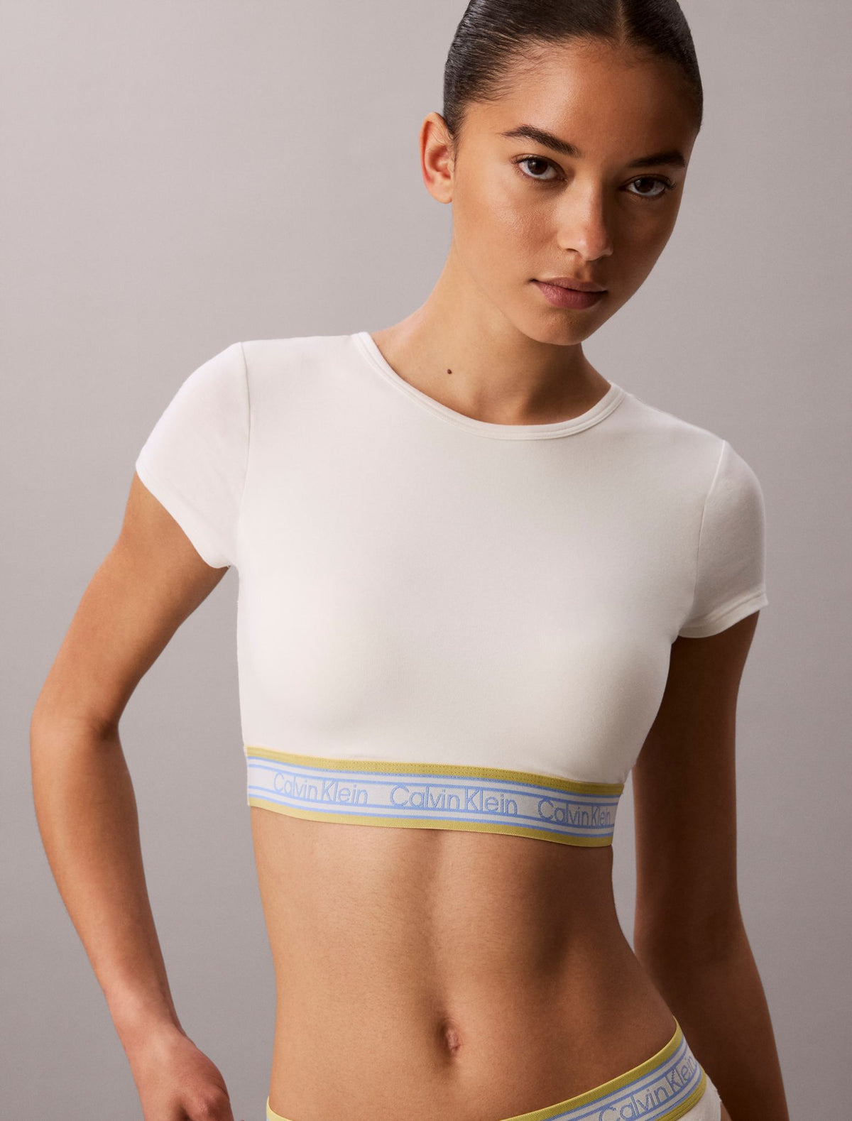 Calvin Klein Icon Cotton Modal Stripe Lightly Lined T-Shirt Bralette