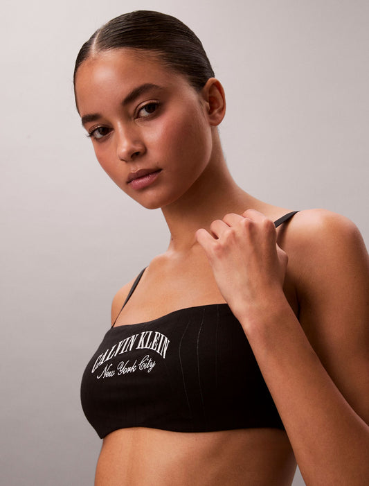 Calvin Klein Heritage Classic Cotton Stretch Lightly Lined Bandeau Bralette