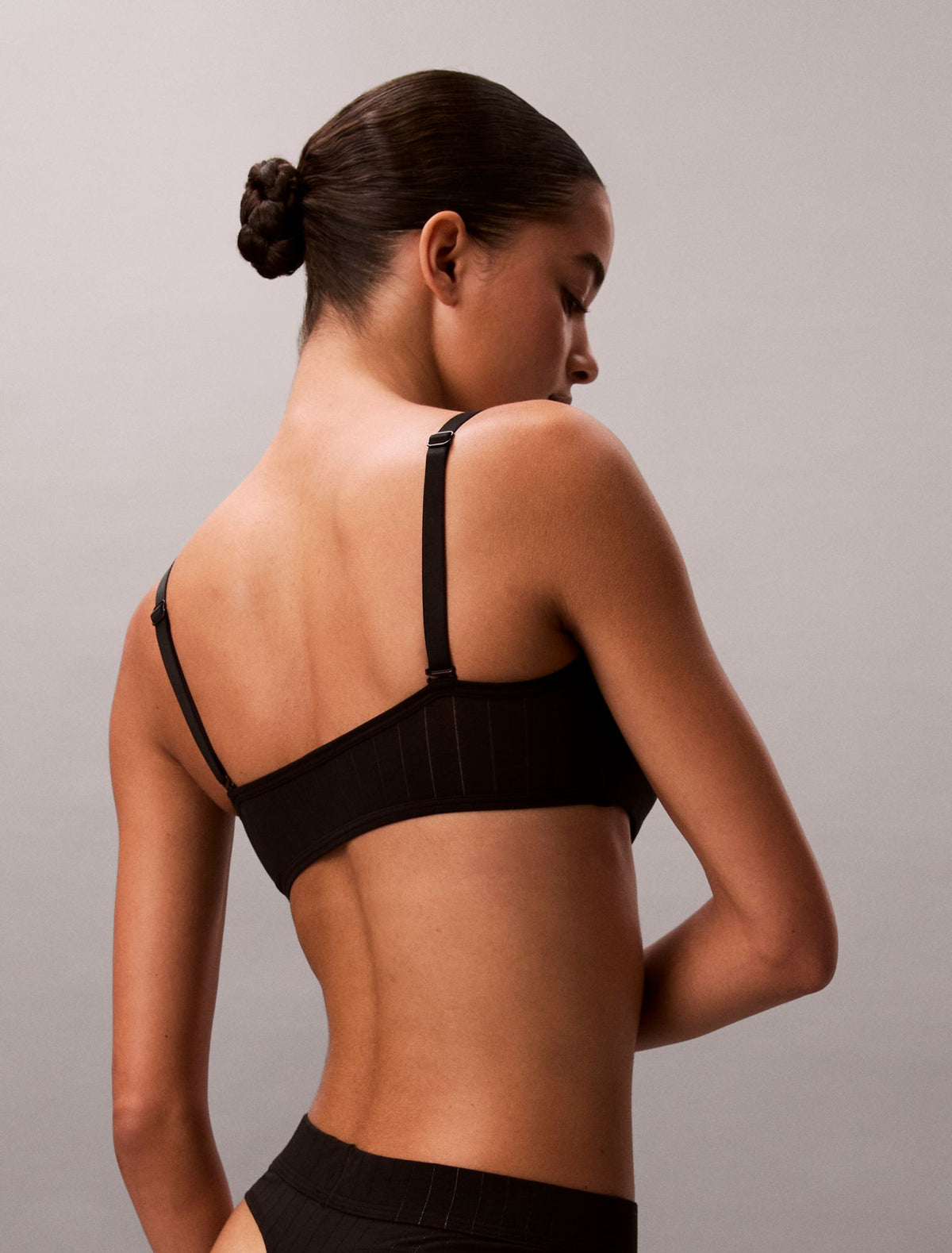 Calvin Klein Heritage Classic Cotton Stretch Lightly Lined Bandeau Bralette
