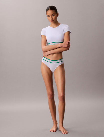 Calvin Klein Icon Cotton Modal Stripe Lightly Lined T-Shirt Bralette