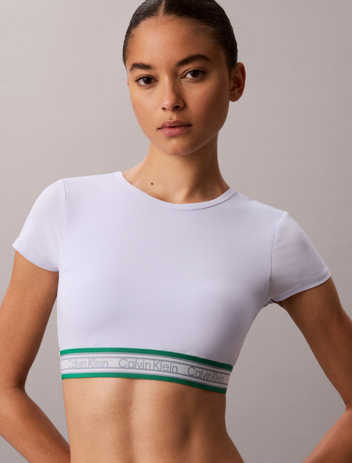 Calvin Klein Icon Cotton Modal Stripe Lightly Lined T-Shirt Bralette