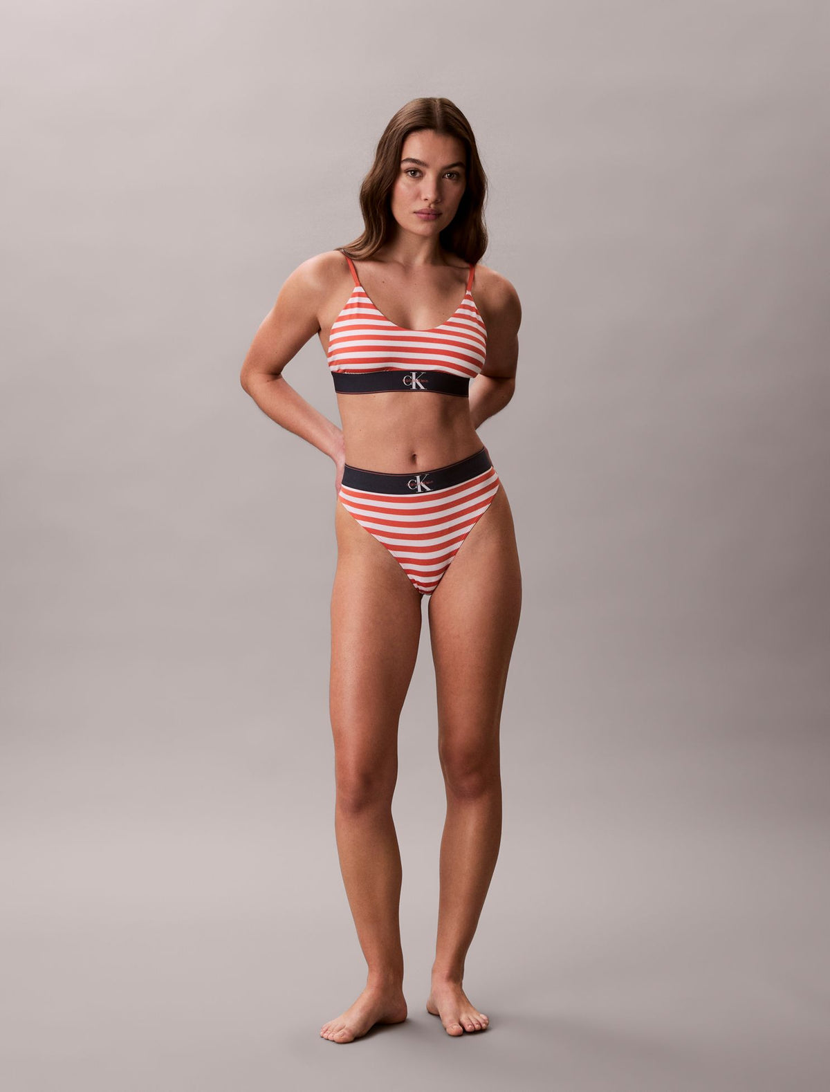 Calvin Klein Graphic Monogram Microfiber Stretch Unlined Bralette