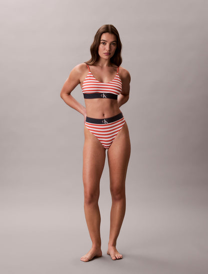 Calvin Klein Graphic Monogram Microfiber Stretch Unlined Bralette