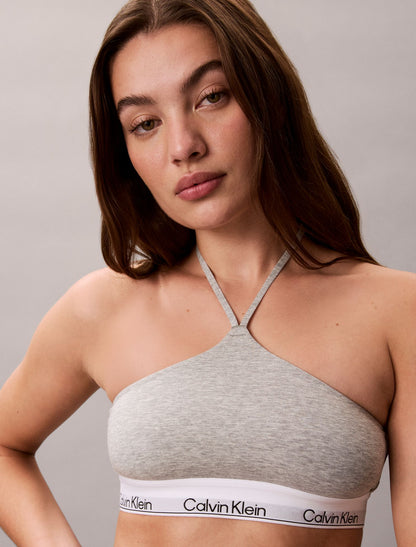 Calvin Klein Icon Cotton Modal Unlined Halter Bralette