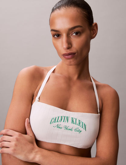 Calvin Klein Heritage Classic Cotton Stretch Lightly Lined Bandeau Bralette