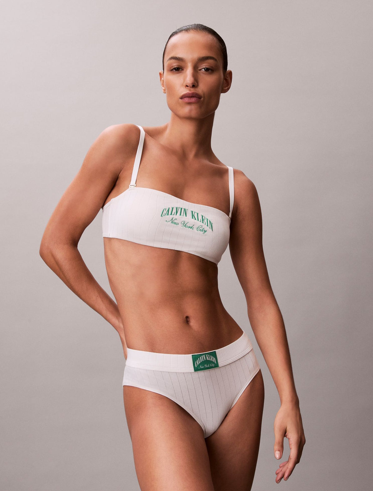 Calvin Klein Heritage Classic Cotton Stretch Lightly Lined Bandeau Bralette