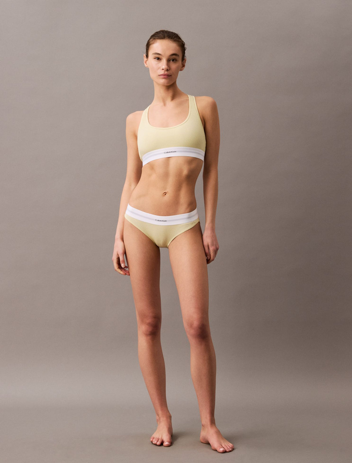 Calvin Klein Cotton Modal Stretch Rib Lightly Lined Bralette