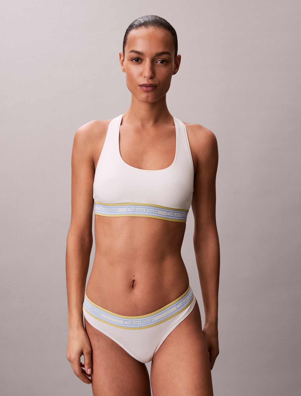 Calvin Klein Icon Cotton Modal Stripe Unlined Bralette