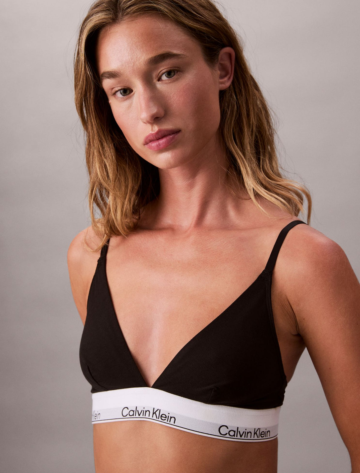 Calvin Klein Icon Cotton Modal Unlined Triangle Bralette