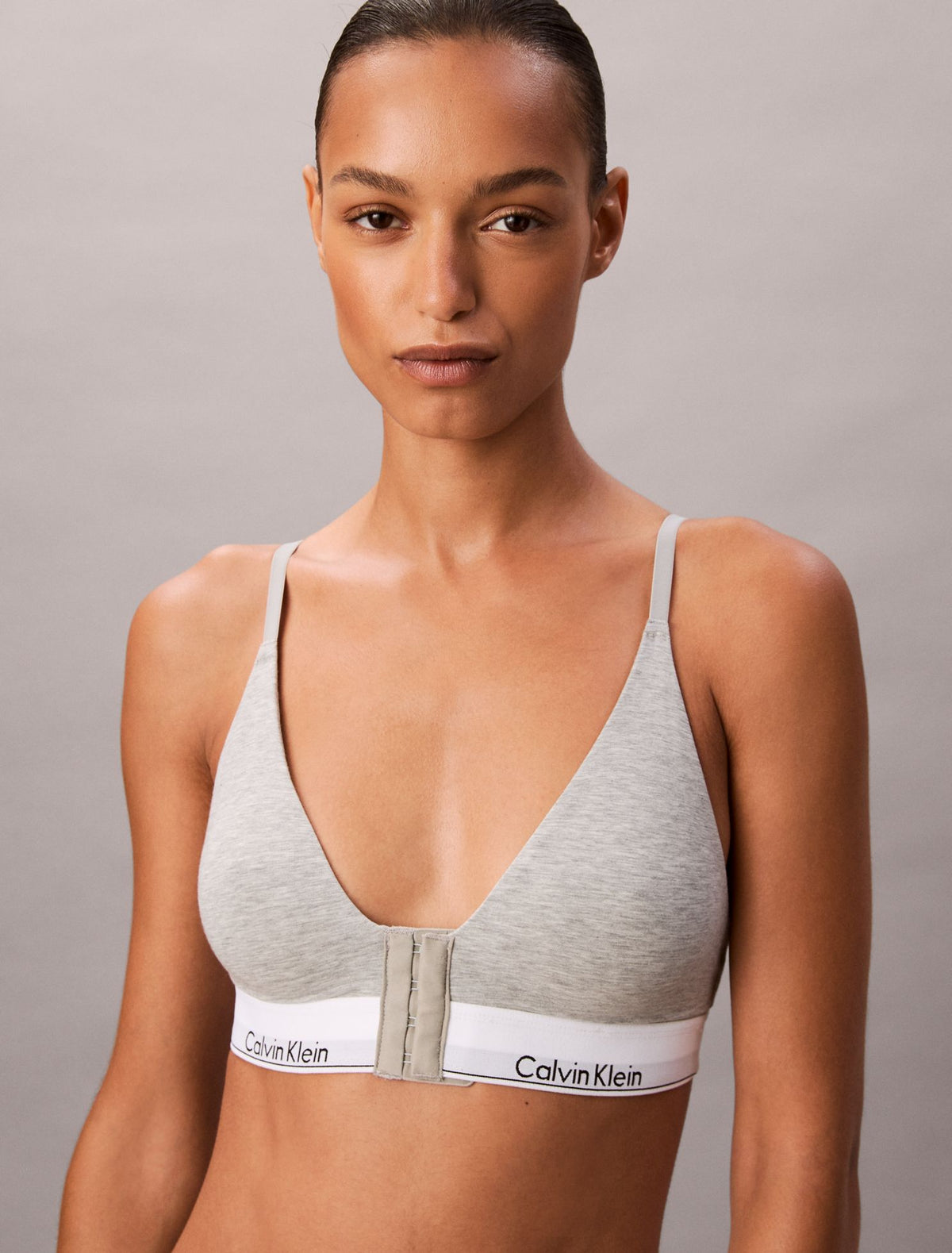 Calvin Klein Icon Cotton Modal Post Surgery Lightly Lined Triangle Bralette