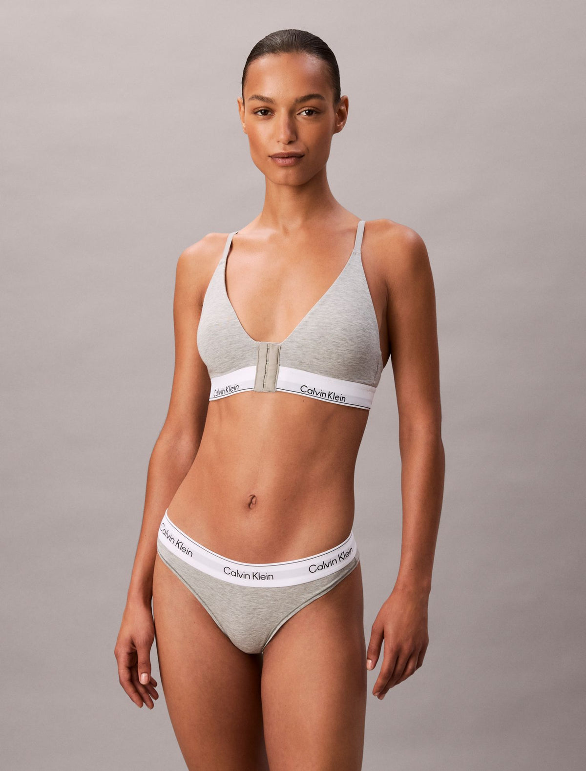Calvin Klein Icon Cotton Modal Post Surgery Lightly Lined Triangle Bralette