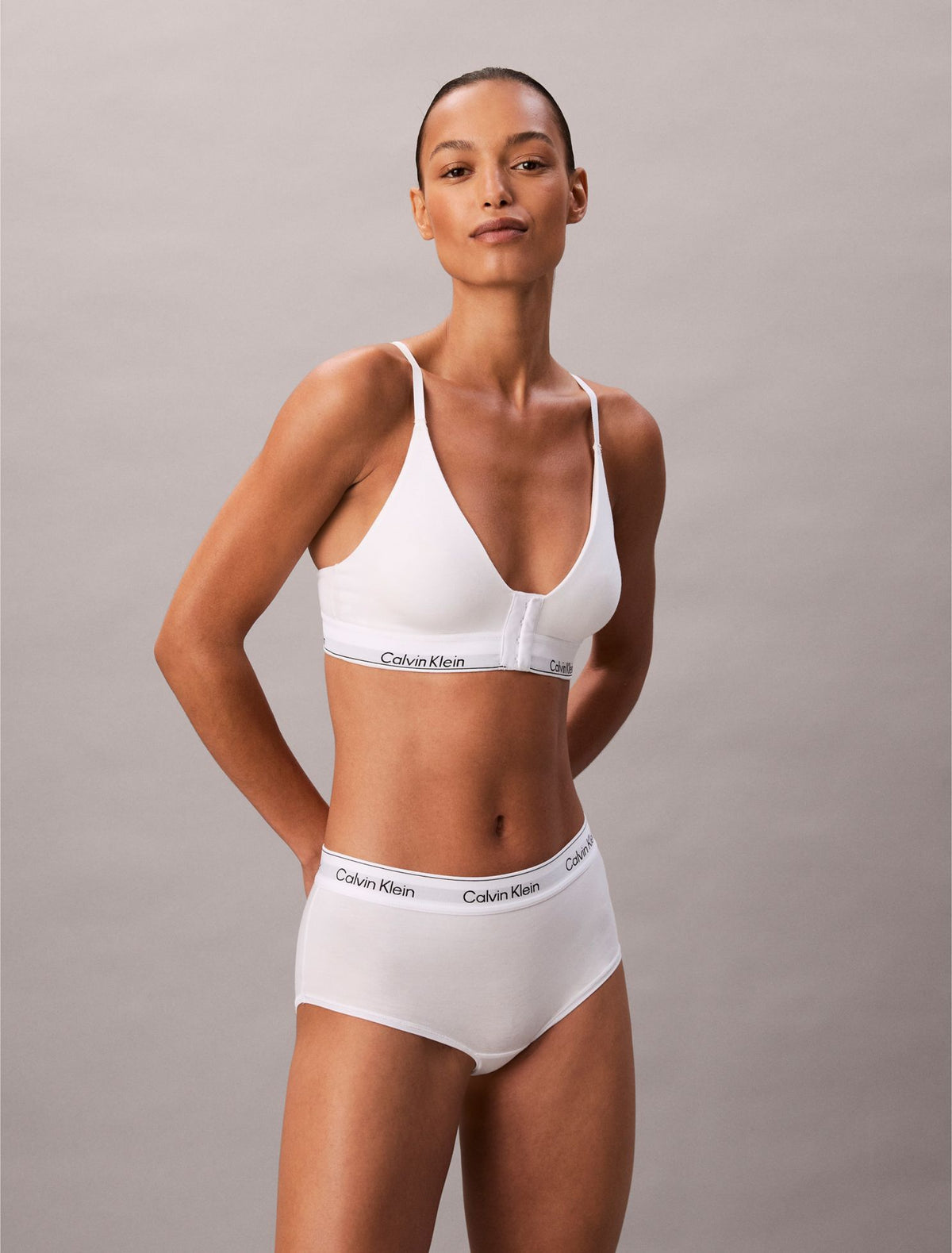 Calvin Klein Icon Cotton Modal Post Surgery Lightly Lined Triangle Bralette