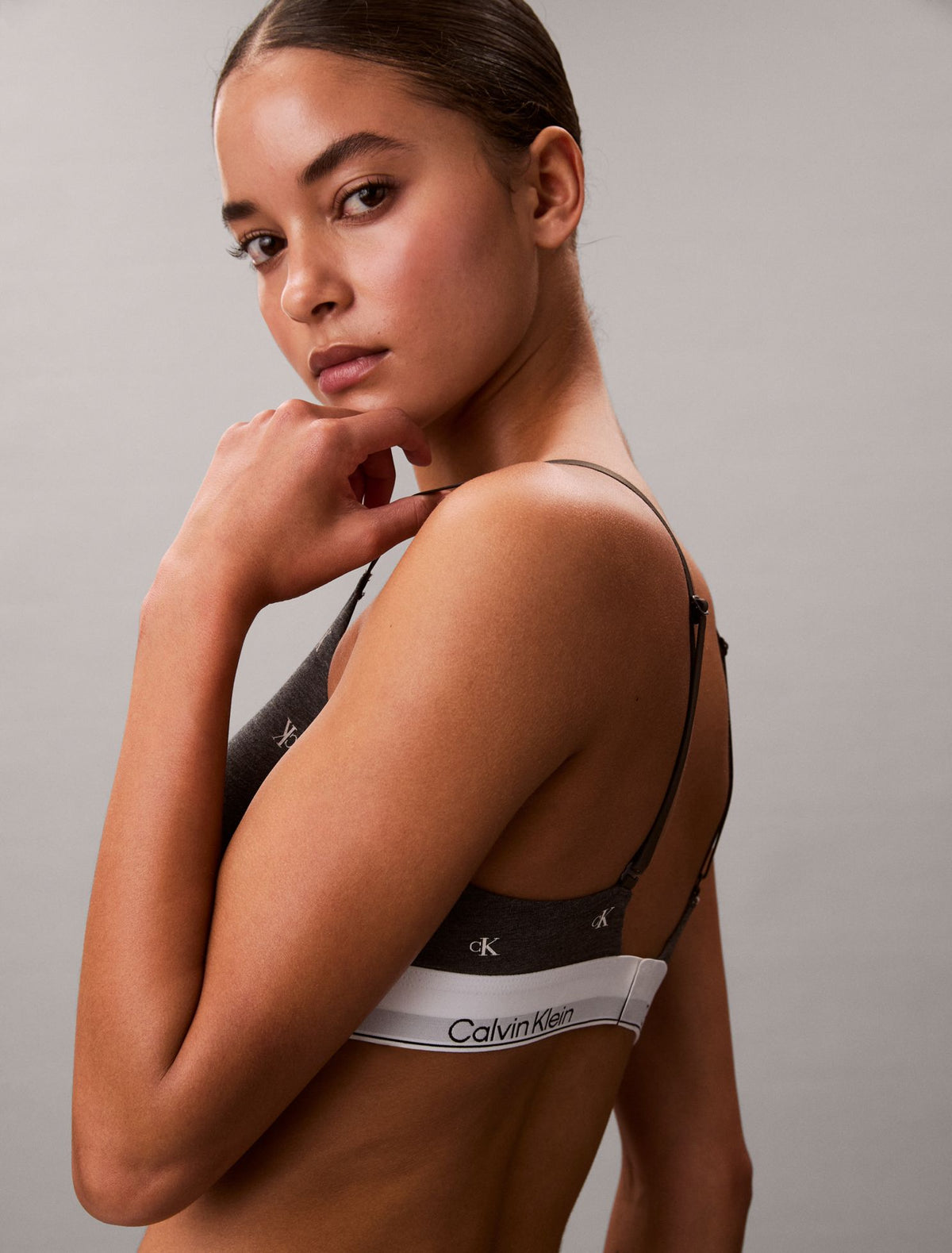 Calvin Klein Icon Cotton Modal Lightly Lined Triangle Bralette