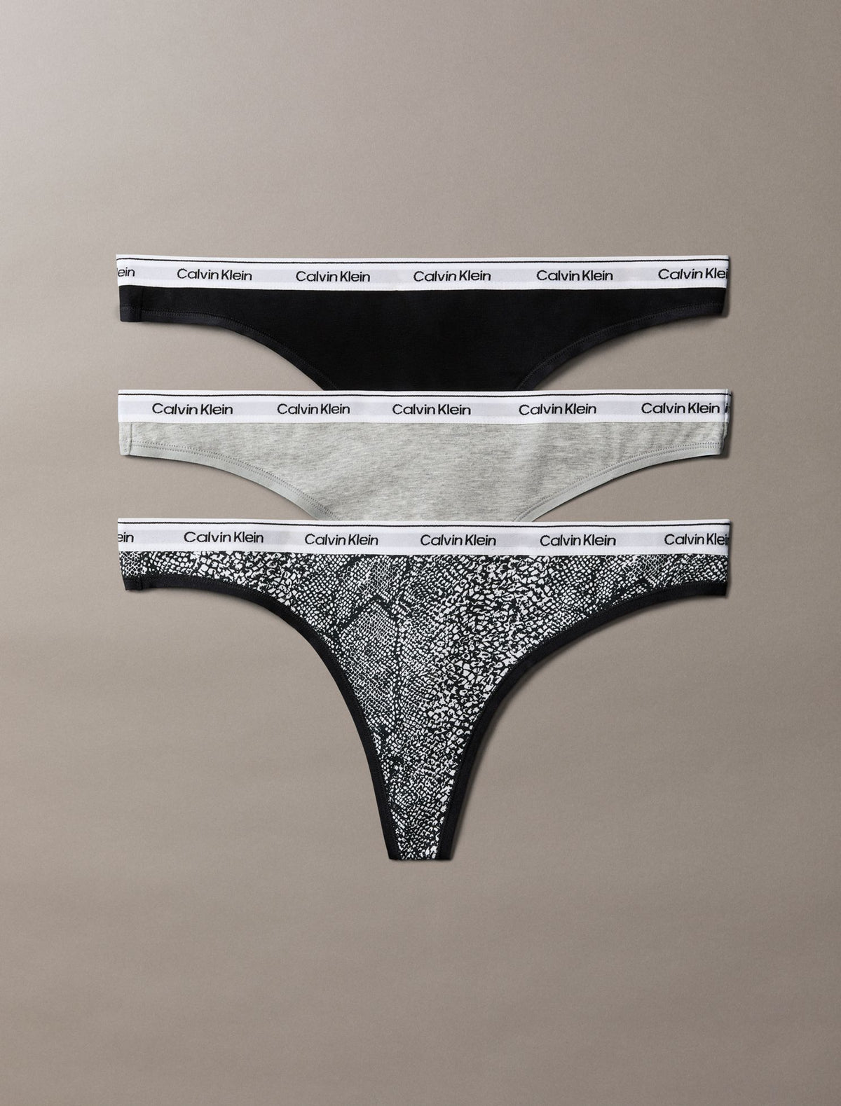 Calvin Klein Icon Logo 3-Pack Low Rise Thong