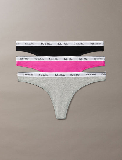 Calvin Klein Icon Logo 3-Pack Low Rise Thong