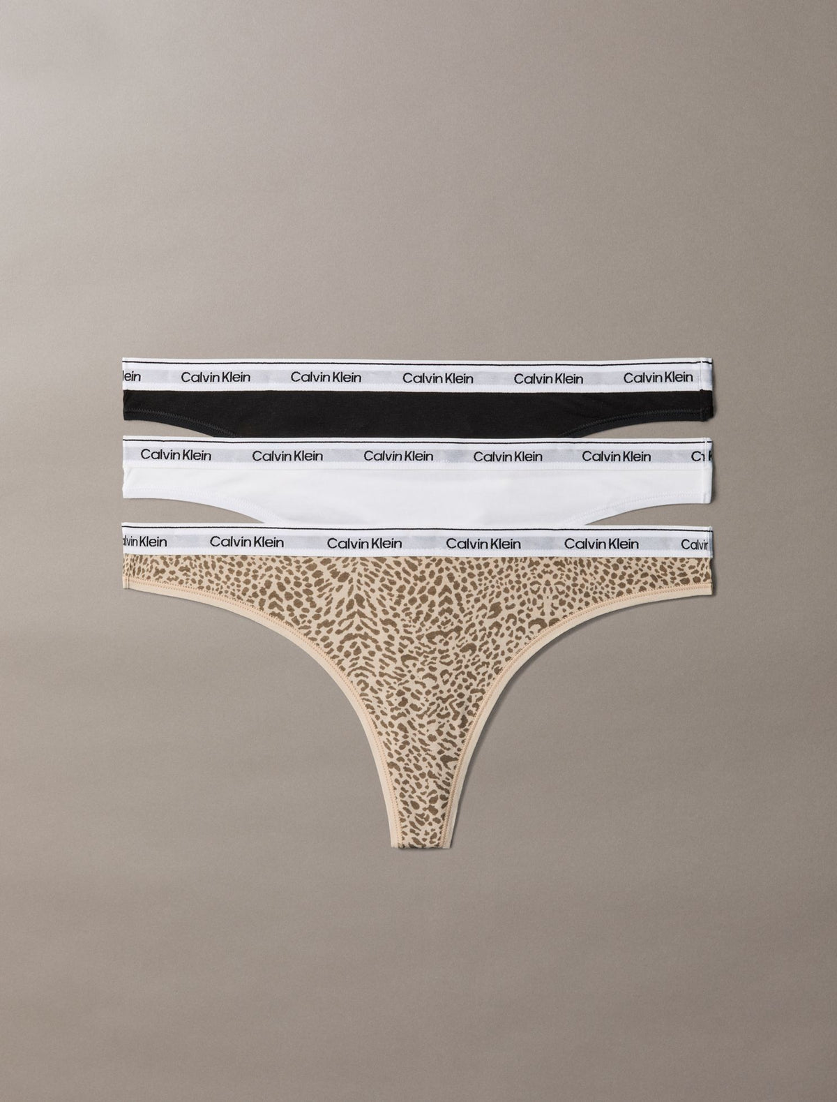 Calvin Klein Icon Logo 3-Pack Low Rise Thong