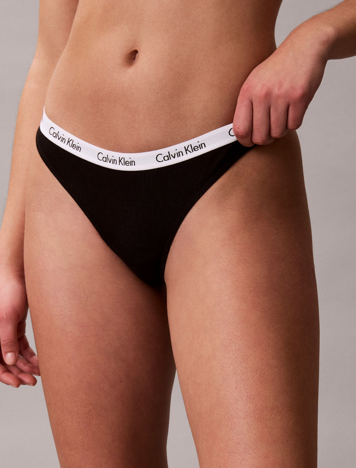 Calvin Klein Carousel Cotton Stretch Rib 3-Pack Thong