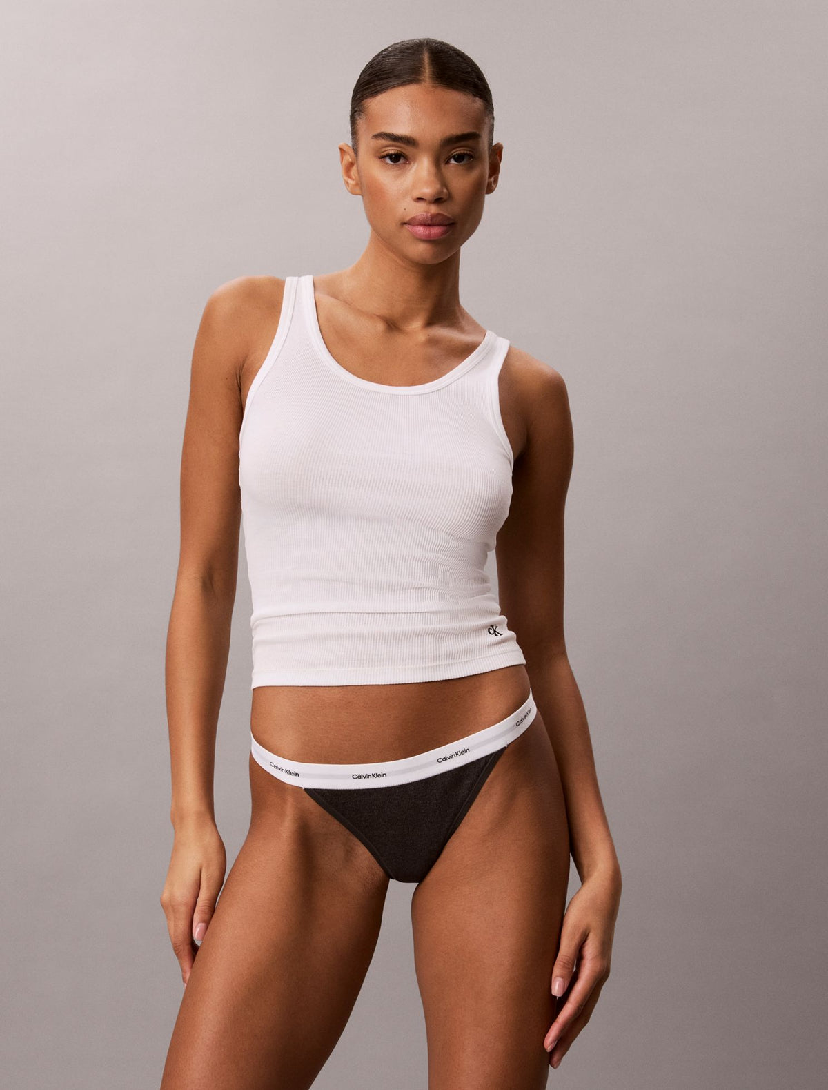 Calvin Klein Cotton Stretch Rib 3-Pack String Thong