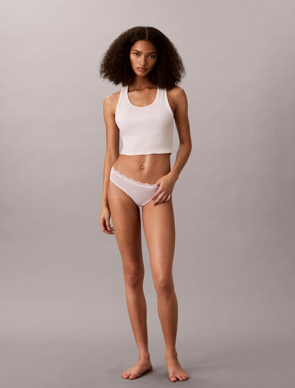 Calvin Klein Microfiber Stretch with Lace 3-Pack Thong