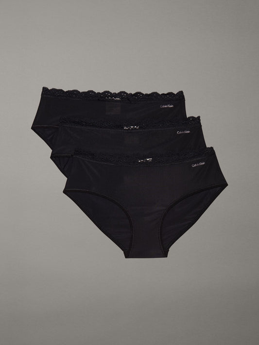 Calvin Klein Microfiber Stretch with Lace 3-Pack Hipster