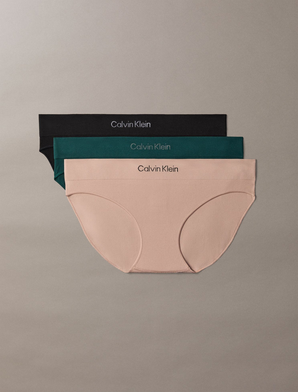 Calvin Klein Microfiber Seamless Rib 3-Pack Bikini