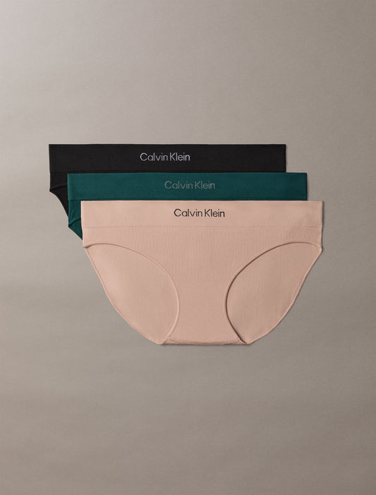Calvin Klein Microfiber Seamless Rib 3-Pack Bikini