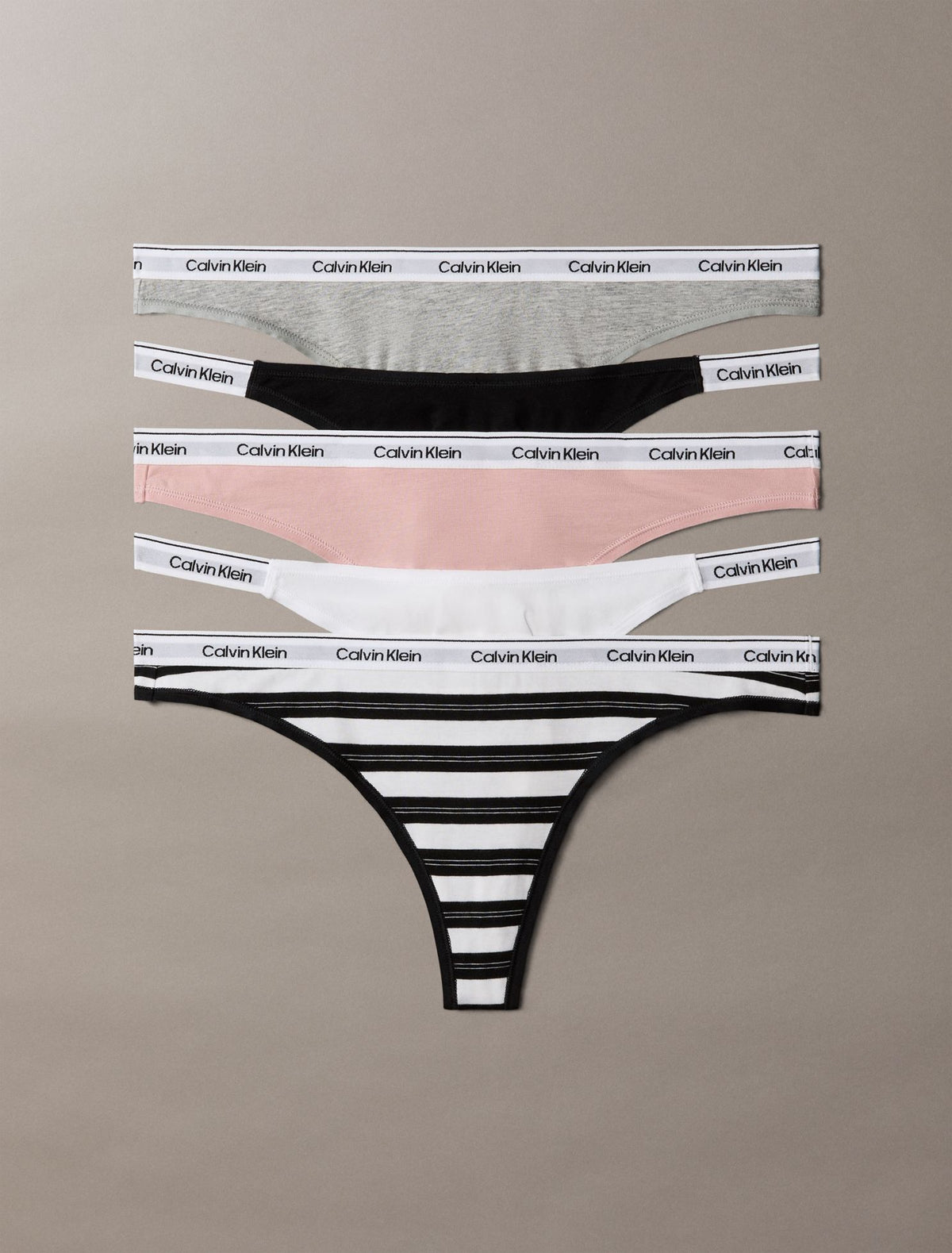 Calvin Klein Icon Logo 5-Pack Mixed Thong