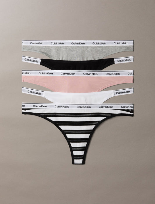 Calvin Klein Icon Logo 5-Pack Mixed Thong