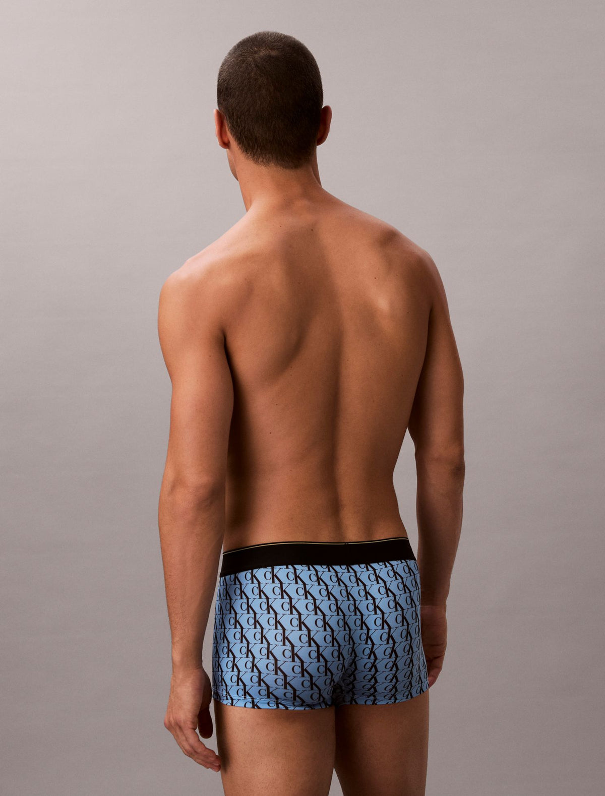Calvin Klein Graphic Monogram Microfiber Stretch Low Rise Trunk