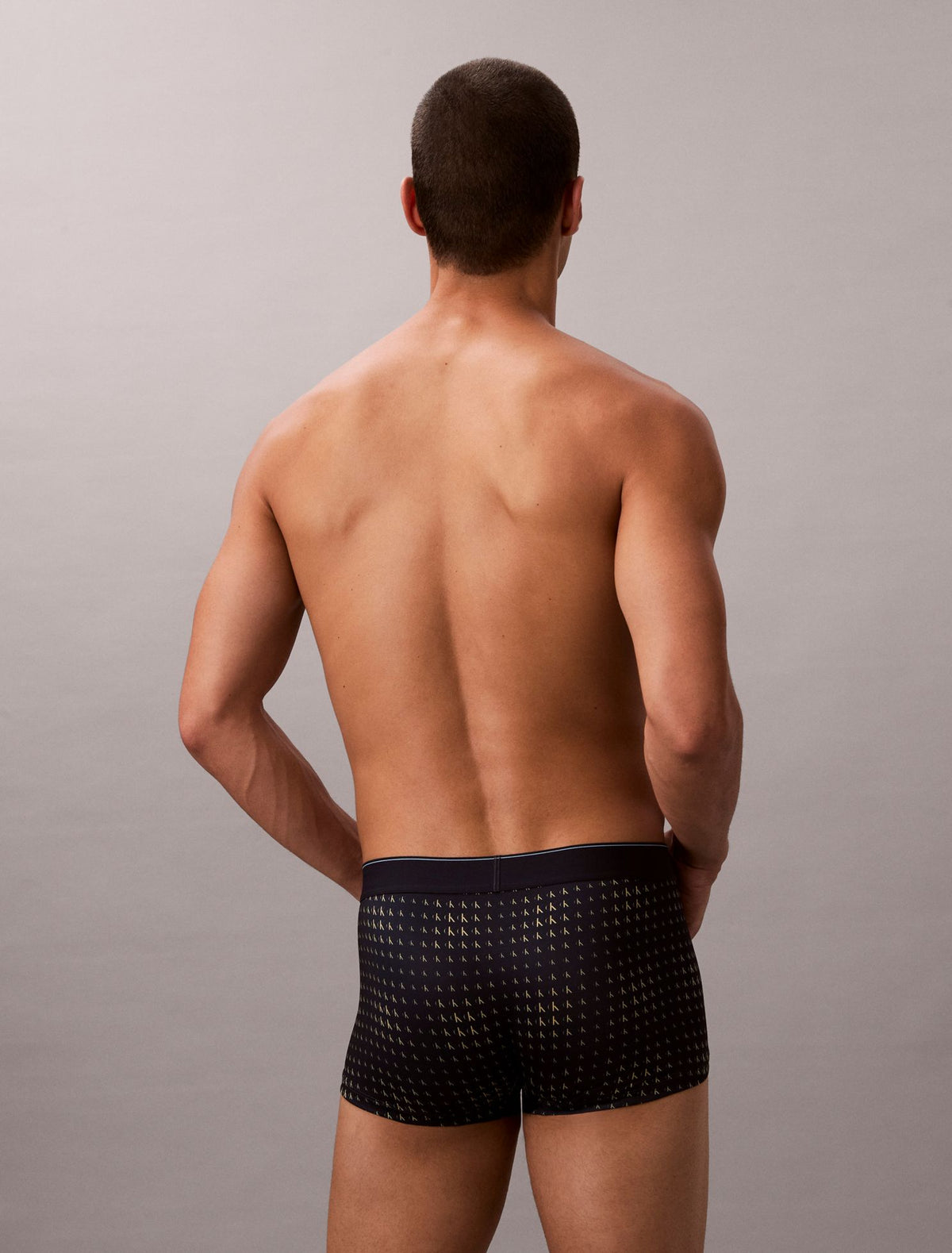 Calvin Klein Graphic Monogram Microfiber Stretch Low Rise Trunk
