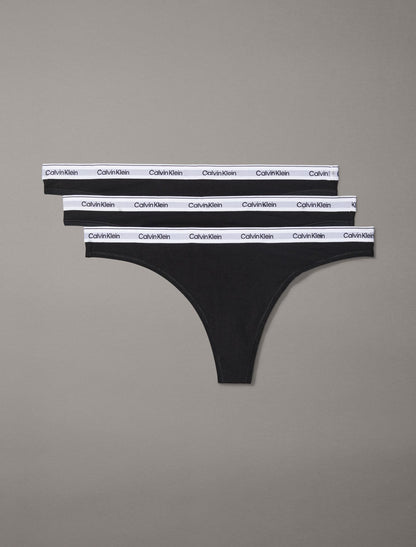 Calvin Klein Icon Logo 3-Pack Low Rise Thong