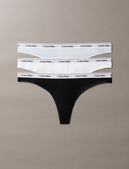Calvin Klein Icon Logo 3-Pack Low Rise Thong