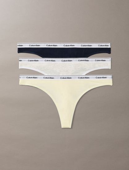 Calvin Klein Icon Logo 3-Pack Low Rise Thong