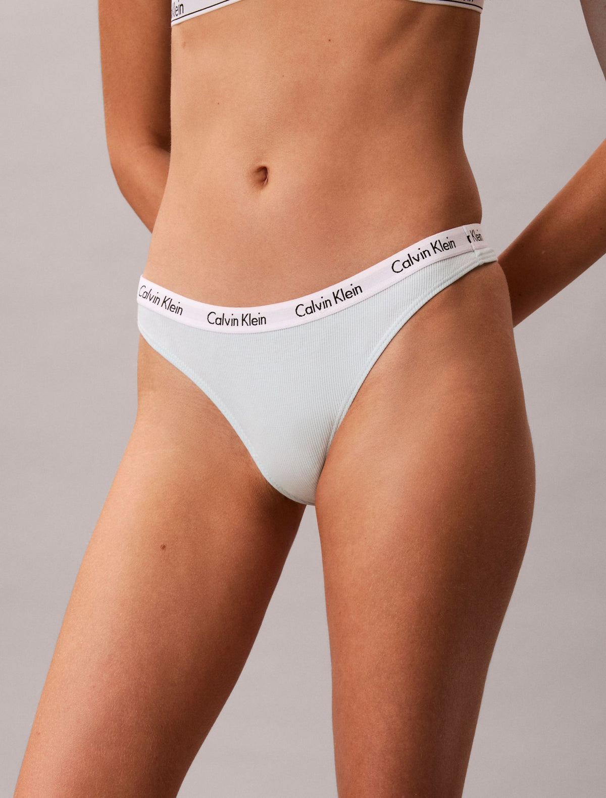 Calvin Klein Carousel Cotton Stretch Rib 3-Pack Thong