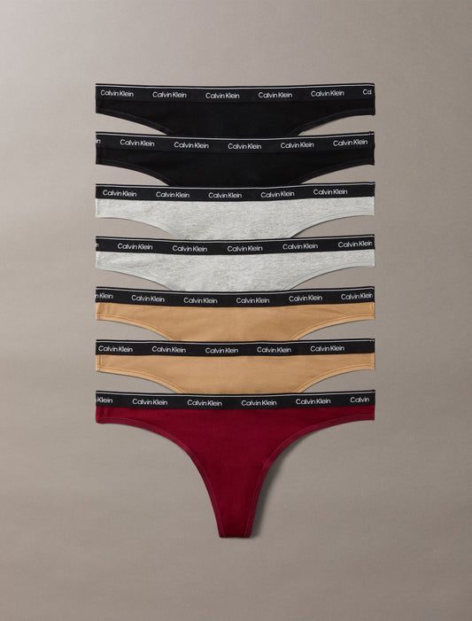 Calvin Klein Icon Logo 7-Pack Thong