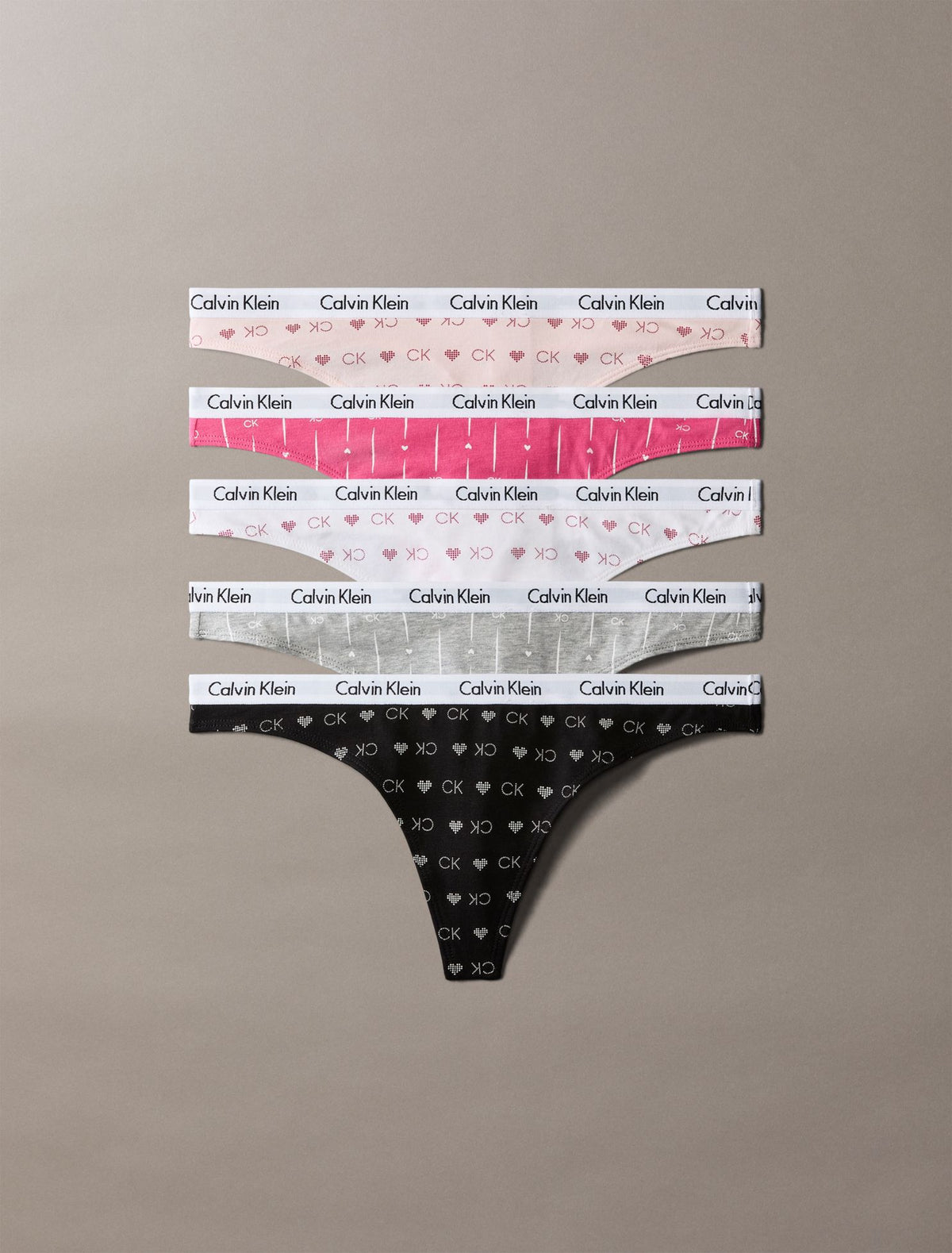Calvin Klein Carousel Cotton Stretch 5-Pack Thong