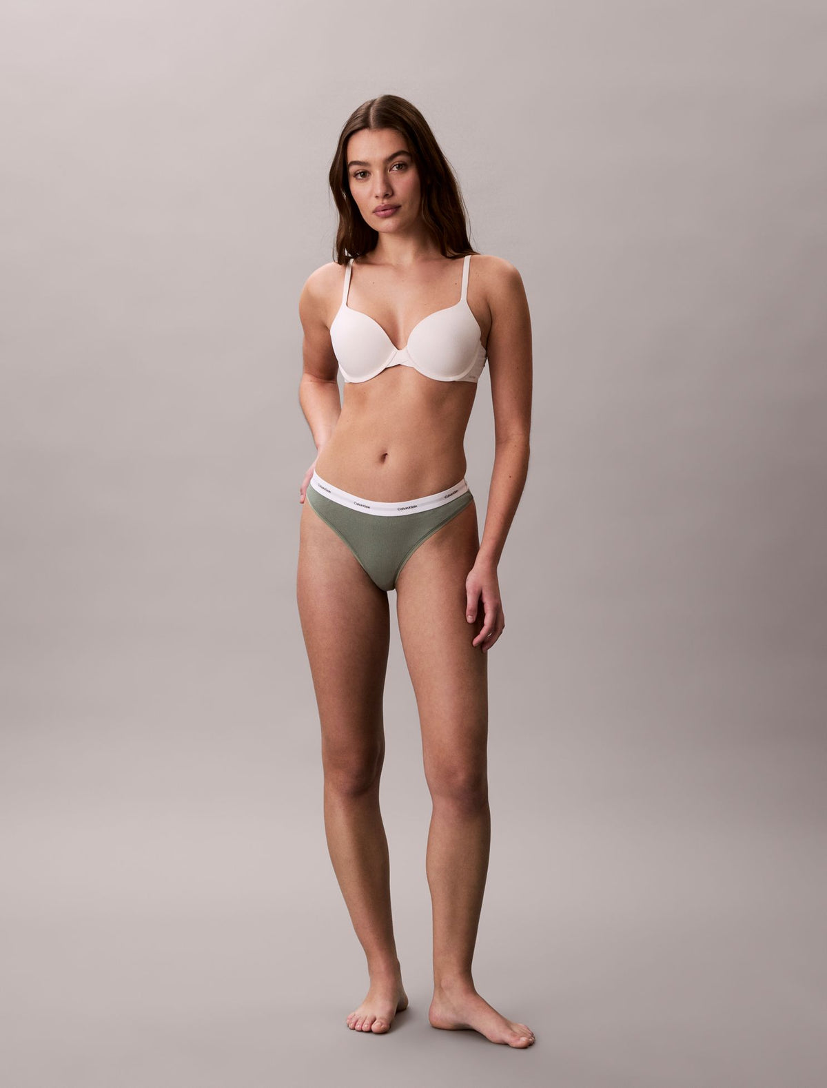 Calvin Klein Cotton Stretch Rib Thong