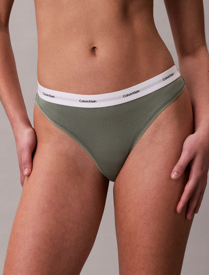 Calvin Klein Cotton Stretch Rib Thong